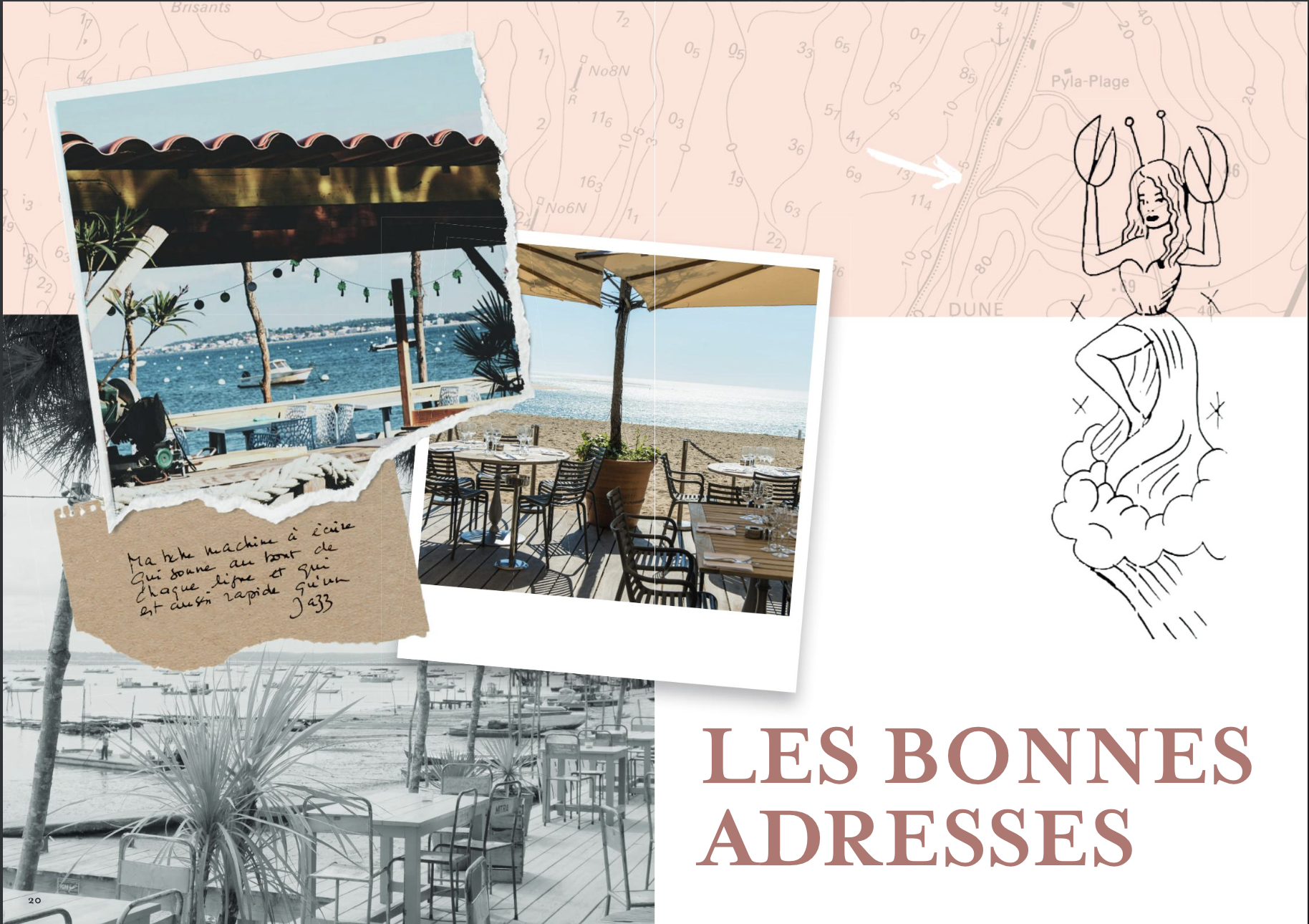 Page du livre de conciergerie hôtel 5 étoiles - page les bonnes adresses